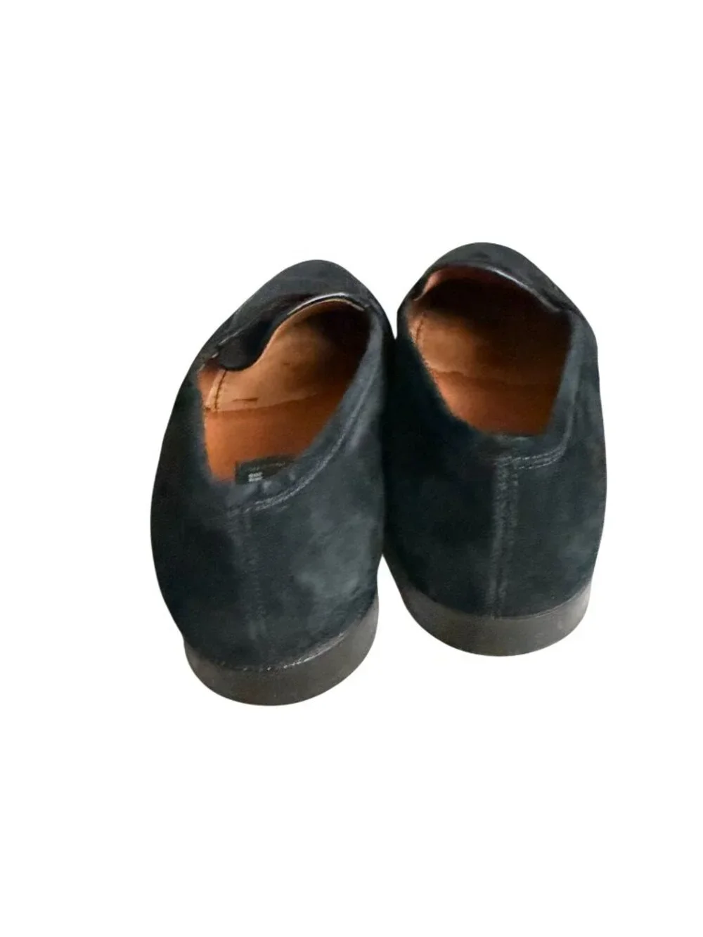 PAKERSON For Botticelli Vintage Mens Black Suede Dress Loafers Shoes Size 12